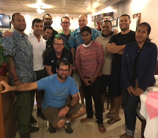 Group with local Fijian staff
